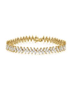 2.98CT MARQUISE SHAPE DIAMOND TENNIS BRACELET