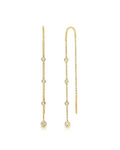 .24CT DIAMOND THREADER EARRINGS