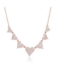 .60CT DIAMOND HEART STATION NECKLACE
