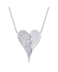 .33CT DIAMOND HEART PENDANT NECKLACE