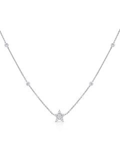 .16CT DIAMOND STAR PENDANT NECKLACE