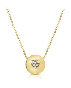 .11CT DIAMOND HEART PENDANT NECKLACE