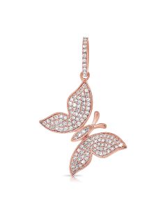 .34CT DIAMOND BUTTERFLY PENDANT