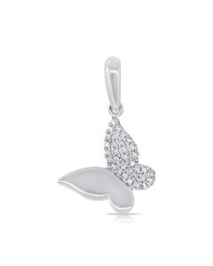 .08CT DIAMOND BUTTERFLY PENDANT