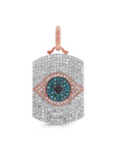 .94CT DIAMOND EVIL EYE PENDANT