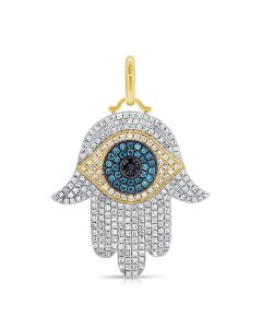 .77CT DIAMOND HAMSA PENDANT