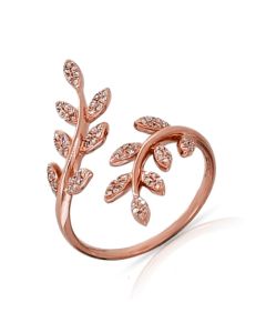 .24CT DIAMOND LEAF WRAP RING