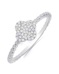 .15CT DIAMOND CLOVER RING