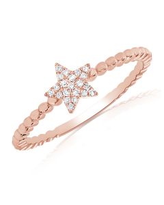.08CT DIAMOND STAR RING