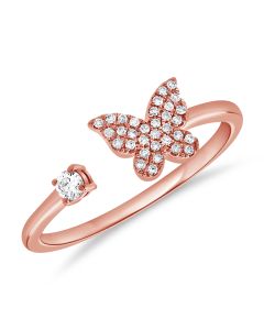 .96CT DIAMOND BUTTERFLY WRAP RING