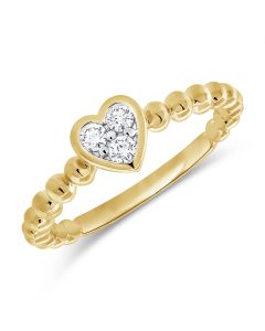 .17CT DIAMOND HEART RING