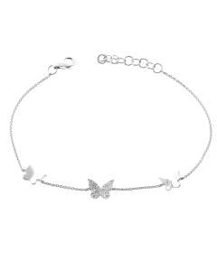 .10CT DIAMOND BUTTERFLY CHAIN BRACELET