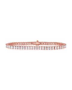 8.56CT EMERALD SHAPE DIAMOND TENNIS BRACELET