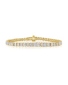 7.04CT OVAL SHAPE DIAMOND TENNIS BRACELET