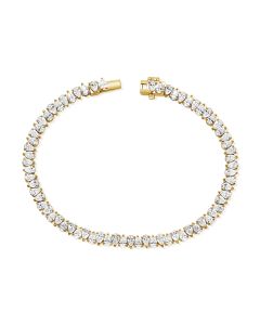 6.21CT PEAR SHAPE DIAMOND TENNIS BRACELET