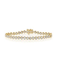 6.23CT HEART SHAPE DIAMOND TENNIS BRACELET
