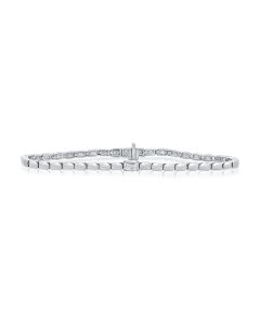 .30CT EMERALD SHAPE DIAMOND SOLITAIRE TENNIS BRACELET