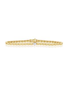 .32CT HEART SHAPE DIAMOND SOLITAIRE TENNIS NECKLACE
