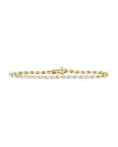 3.13CT PEAR SHAPE DIAMOND TENNIS BRACELET