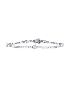 0.84CT MARQUISE SHAPE, EMERALD SHAPE, PEAR SHAPE AND OVAL SHAPE BRACELET
