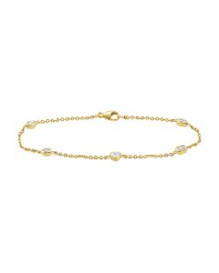 .56CT PEAR SHAPE, EMERALD SHAPE, HEART SHAPE , OVAL SHAPE AND MARQUISE SHAPE DIAMOND TENNIS FLUTED BRACELET