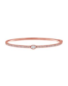 .67CT OVAL AND ROUND SHAPE DIAMOND BANGLE
