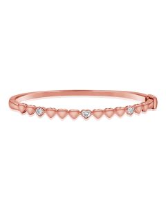 .47CT HEART SHAPE DIAMOND BANGLE