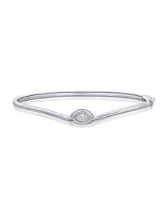 0.14CT MARQUISE SHAPE DIAMOND BANGLE