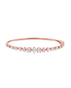 2CT PEAR SHAPE, EMERALD SHAPE, OVAL SHAPE AND MARQUISE SHAPE DIAMOND BANGLE