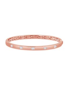 0.53CT EMERALD SHAPE, MARQUISE SHAPE, OVAL SHAPE AND PEAR SHAPE DIAMOND BANGLE