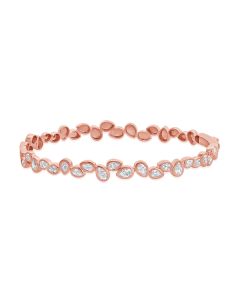 1.57CT PEAR SHAPE DIAMOND BEZEL BANGLE