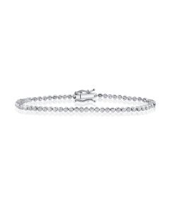 1.42CT DIAMOND BEZEL SET TENNIS BRACELET
