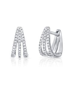 .20CT DIAMOND CAGE HUGGIE EARRINGS