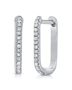 .12CT DIAMOND HOOP EARRINGS