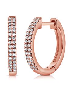 .19CT DIAMOND HUGGIE EARRINGS