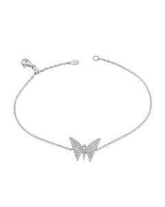 .25CT DIAMOND BUTTERFLY CHAIN BRACELET