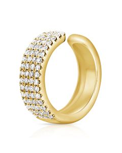 .17CT DIAMOND CUFF EARRINGS