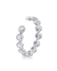.15CT DIAMOND BEZEL CUFF EARRINGS