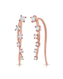 .34CT DIAMOND CLIMBER EARRINGS