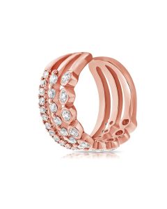 .35CT DIAMOND CUFF EARRINGS