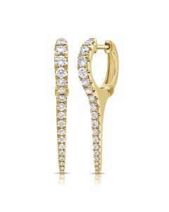 .98CT DIAMOND DANGLE EARRING