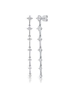 1.21CT DIAMOND DROP EARRINGS