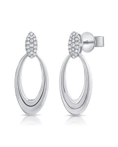 .09CT DIAMOND DROP EARRINGS
