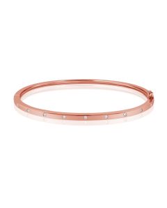 0.12CT DIAMOND BEZEL SET BANGLE