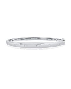 .25CT DIAMOND BEZEL SET BANGLE