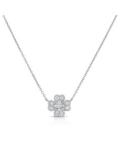 .45 DIAMOND CLOVER PENDANT NECKLACE