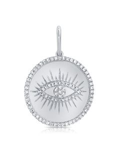 .30CT DIAMOND EVIL EYE PENDANT