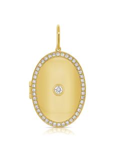 .40CT DIAMOND OVAL PENDANT