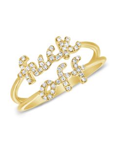 .14CT DIAMOND FUCK OFF RING