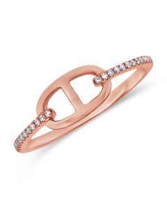 .06CT DIAMOND MARINER LINK RING